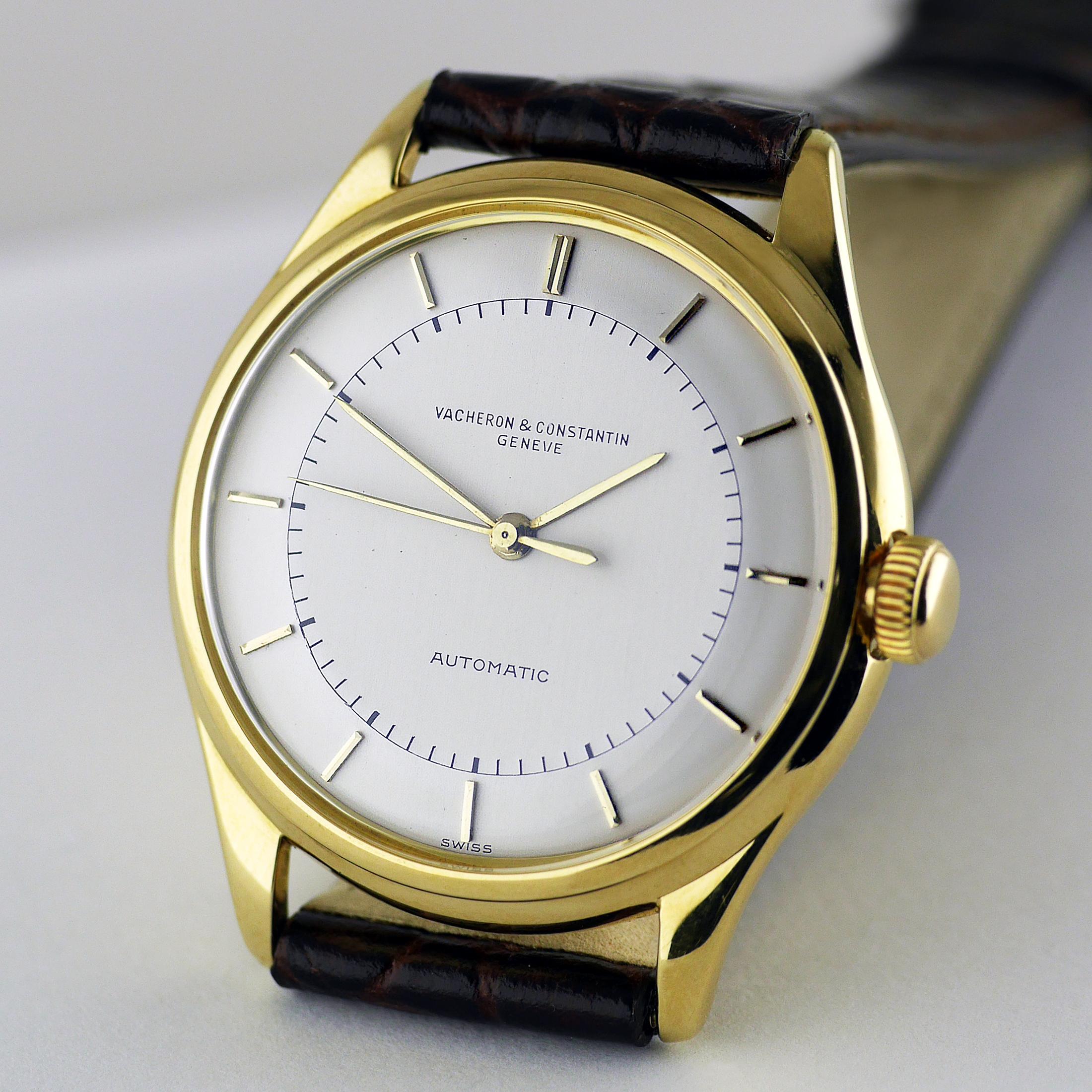 Reloj de pulsera automático Vacheron Constantin de oro amarillo de 1952 en venta 2