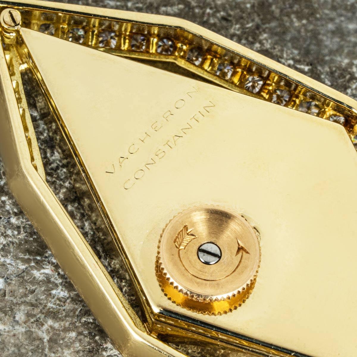 Vacheron Constantin, montre à gousset vintage en or jaune sertie de diamants, 18805 en vente 1