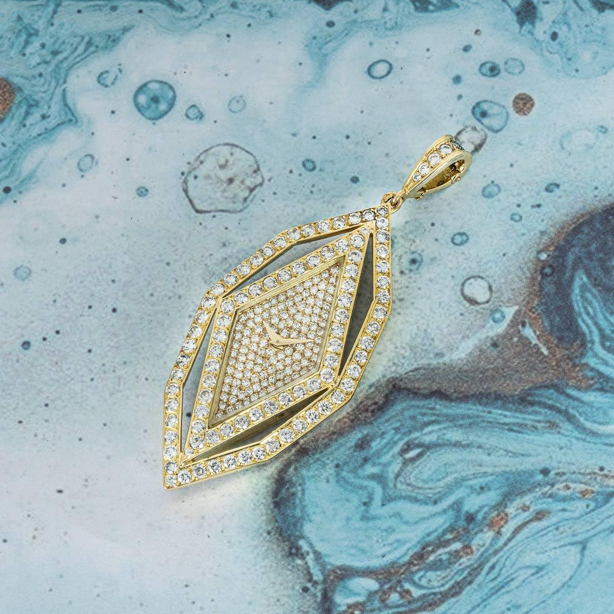 Vacheron Constantin, montre à gousset vintage en or jaune sertie de diamants, 18805 en vente 2