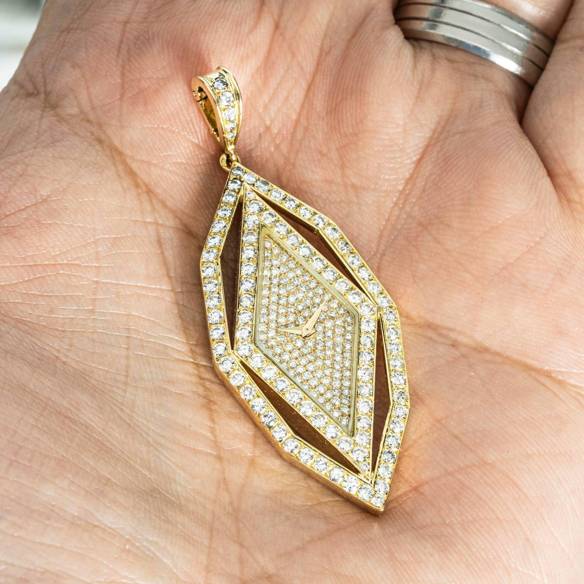 Vacheron Constantin, montre à gousset vintage en or jaune sertie de diamants, 18805 en vente 3
