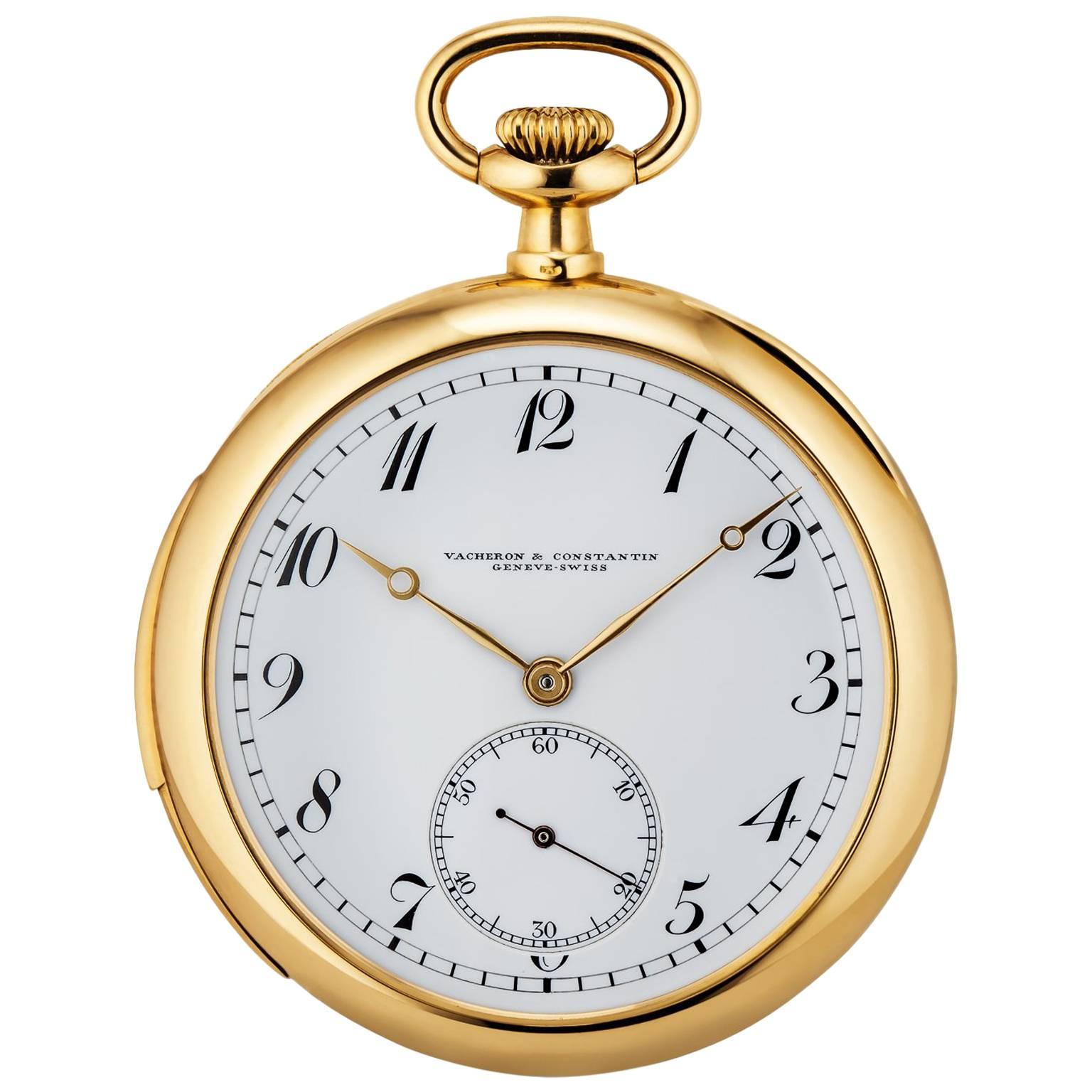 Vacheron & Constantin yellow Gold Minute Repeater Art Deco Pocket Watch