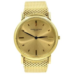 Vacheron Constantin Gelbgold Vintage manuelle Armbanduhr Ref. 6351