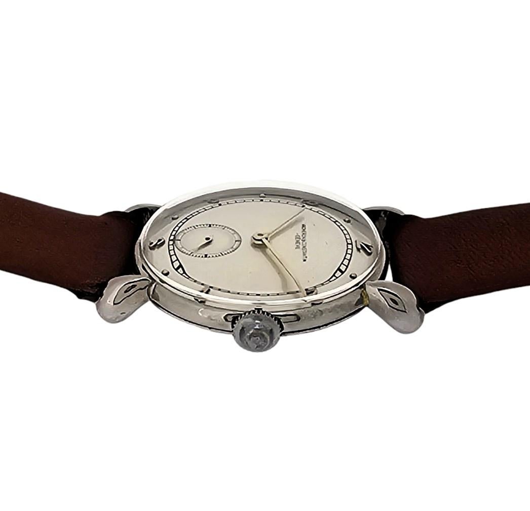 Vacheron Constatin 5387A, Stainless Steel Tear drop Lugs-Unisex Circa 1940's For Sale 3