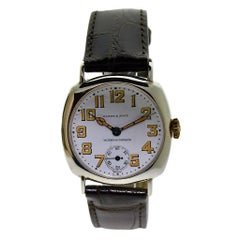 Antique Vacheron Constantin Sterling Silver Enamel Dial Manual Wristwatch, circa 1903