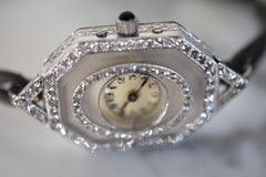Vacheron&Constantin Art Deco platinum 950, white gold & diamond watch, 1920s