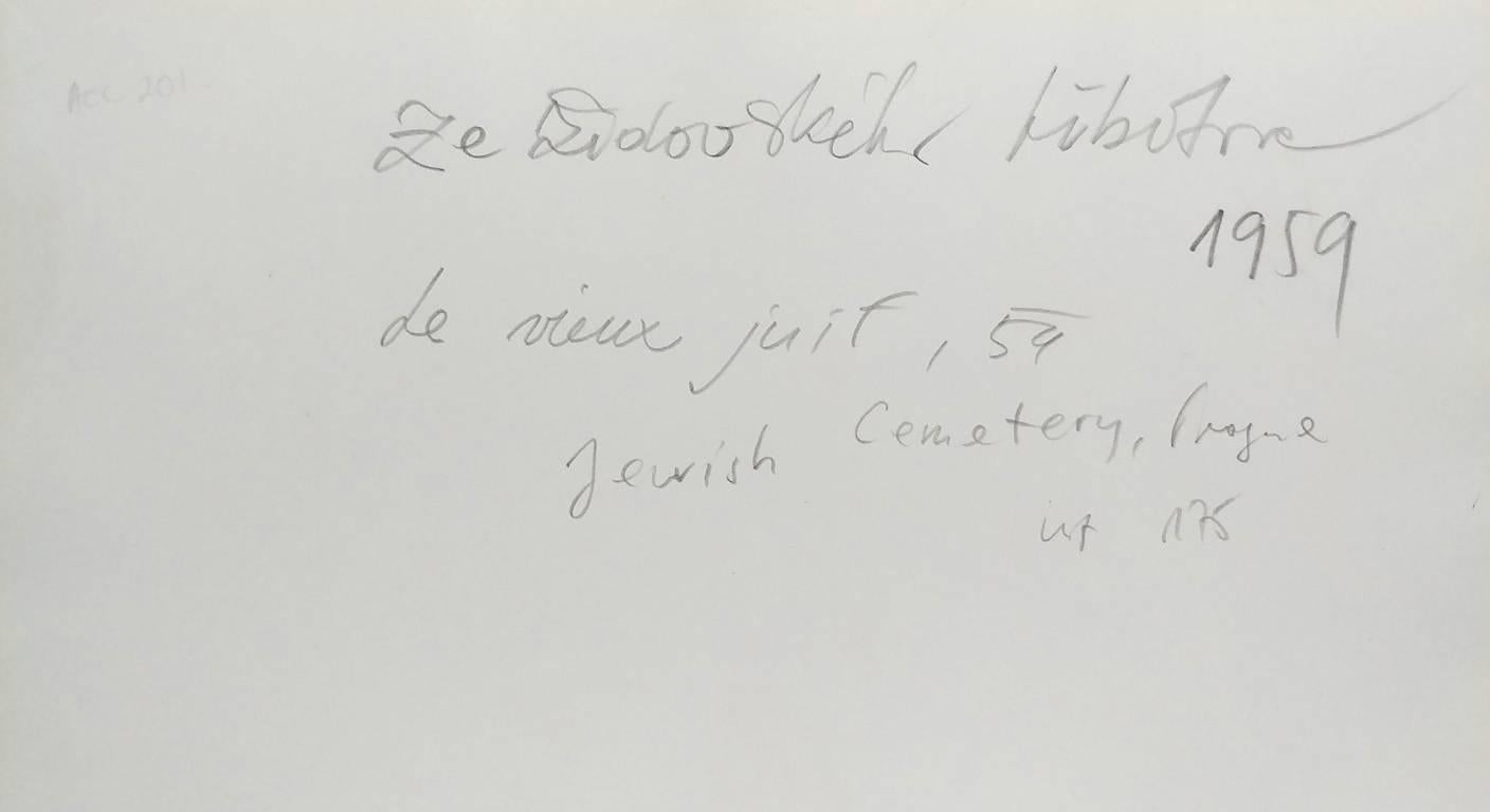 Vaclav Chochola
Jewish Cemetery, Prague, 1959
Gelatin silver print, 11 1/2 x 9 1/2 in.

Signed, dated and misc. notations on print verso by Vaclav Chochola