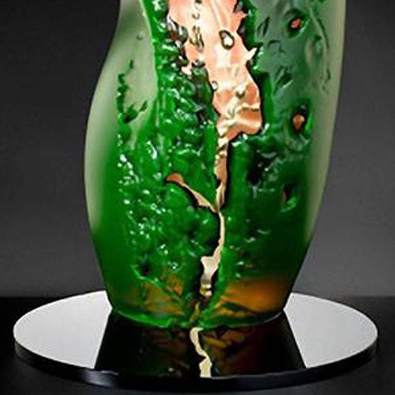 „Element 1“ von Vaclav Rezac, mundgeblasene Glasskulptur im Angebot 3