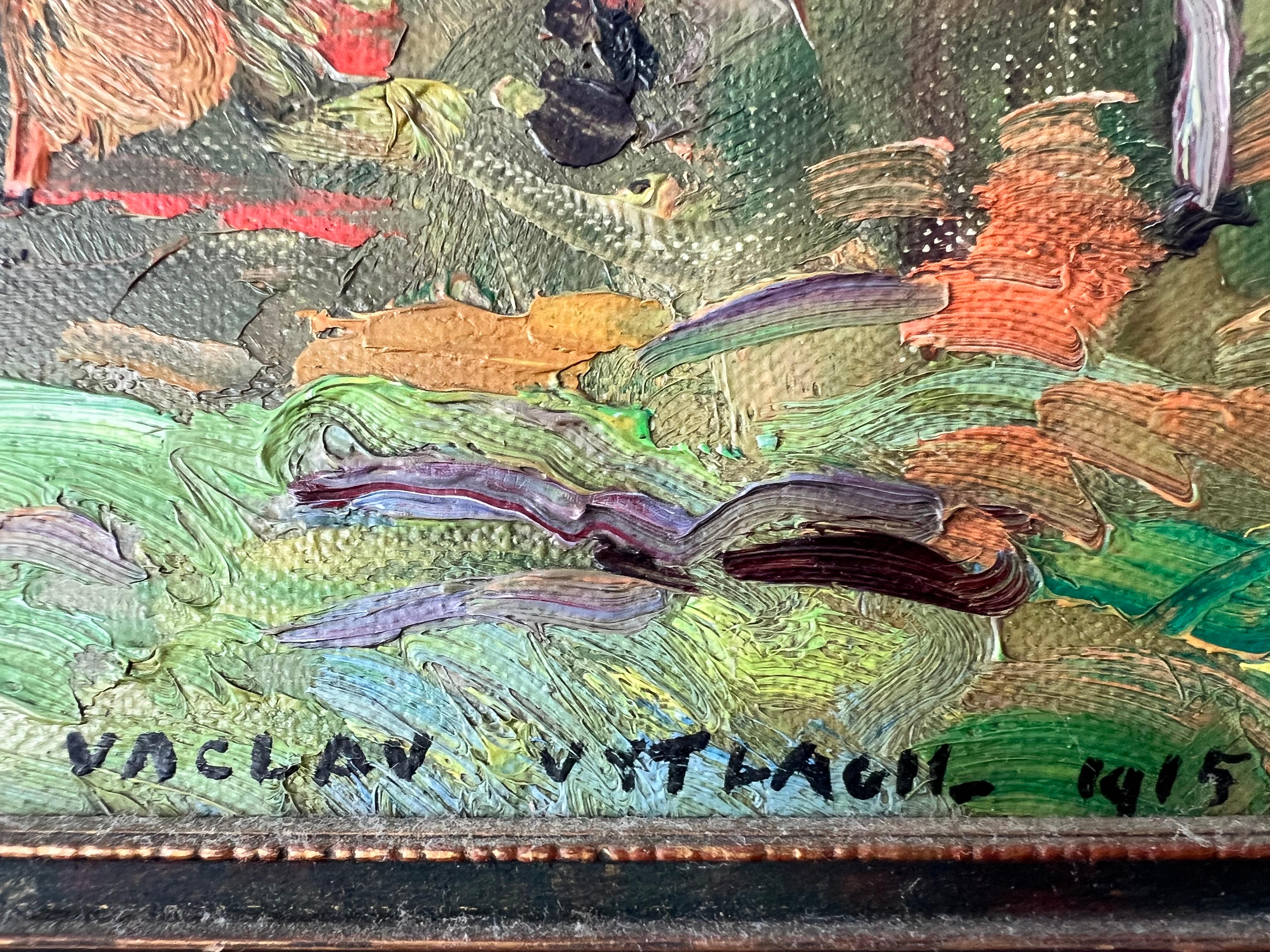 Pintura al óleo Paisaje otoñal de Vaclav Vytlacil 9