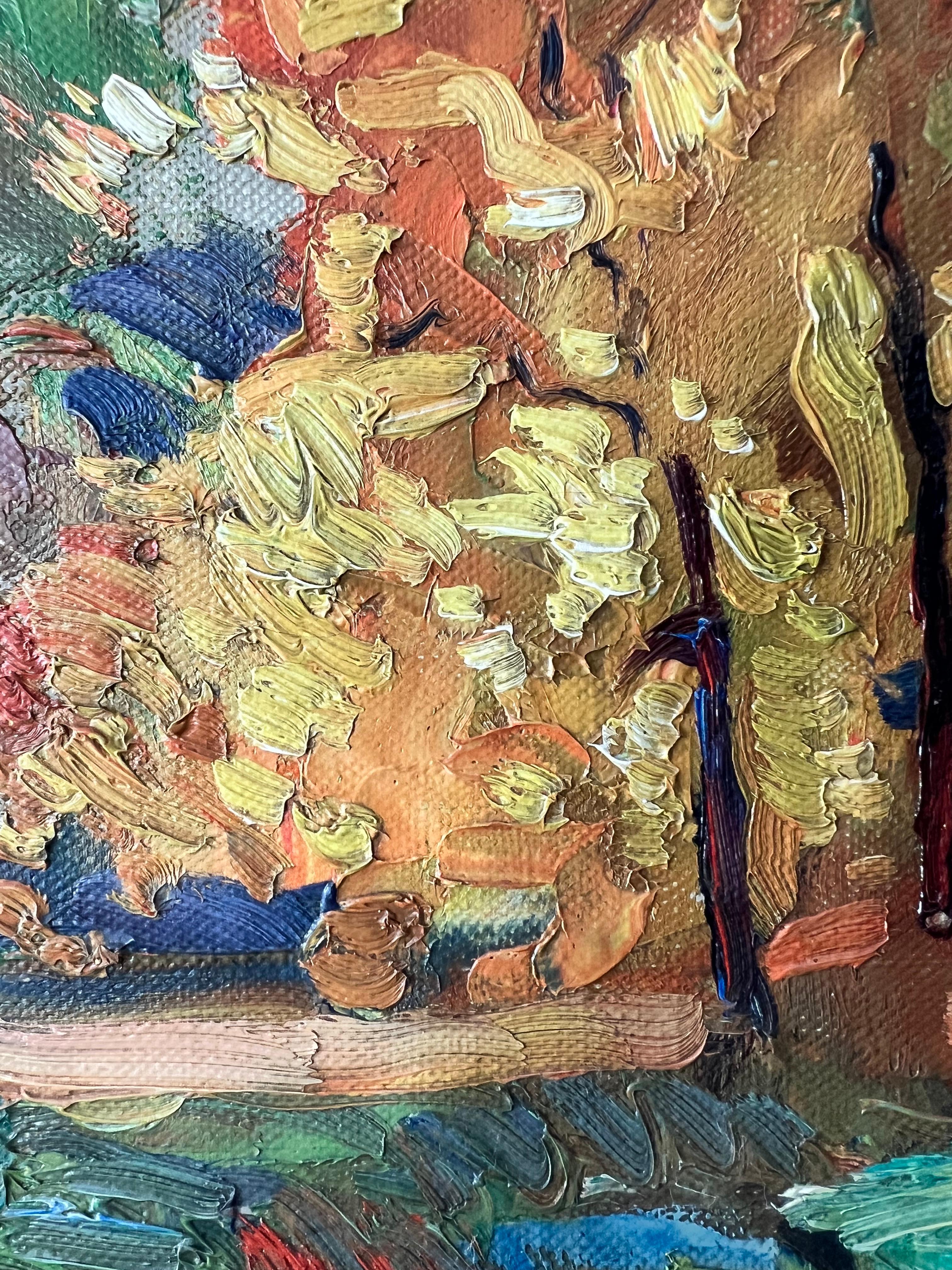 Pintura al óleo Paisaje otoñal de Vaclav Vytlacil 4
