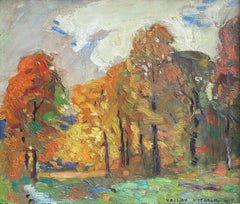 Fall Landscape Oil Painting by Vaclav Vytlacil