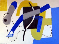 Untitled Abstraction casein tempera on board by Vaclav Vytlacil