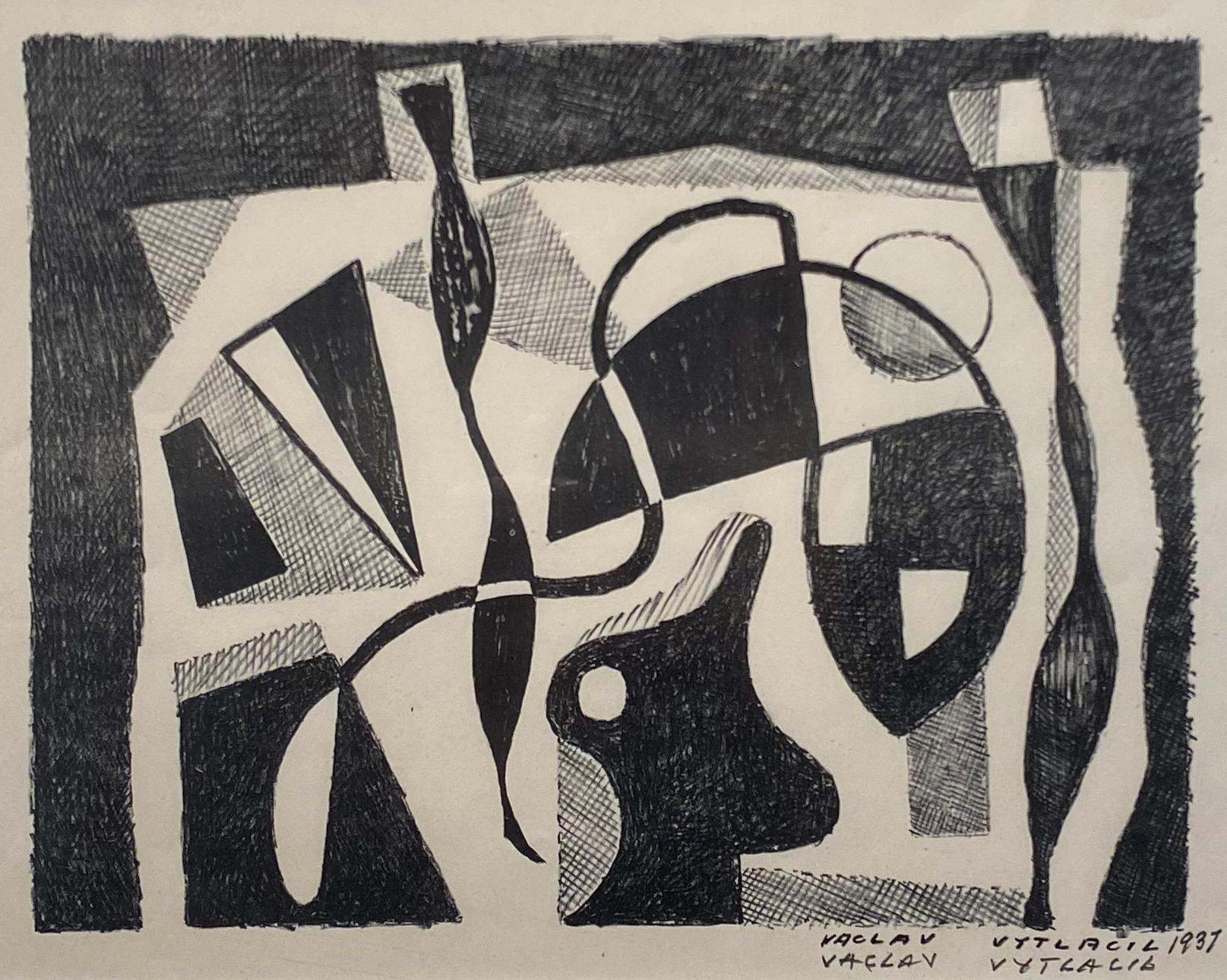 Vaclav Vytlacil Abstract Print – Unbenannt