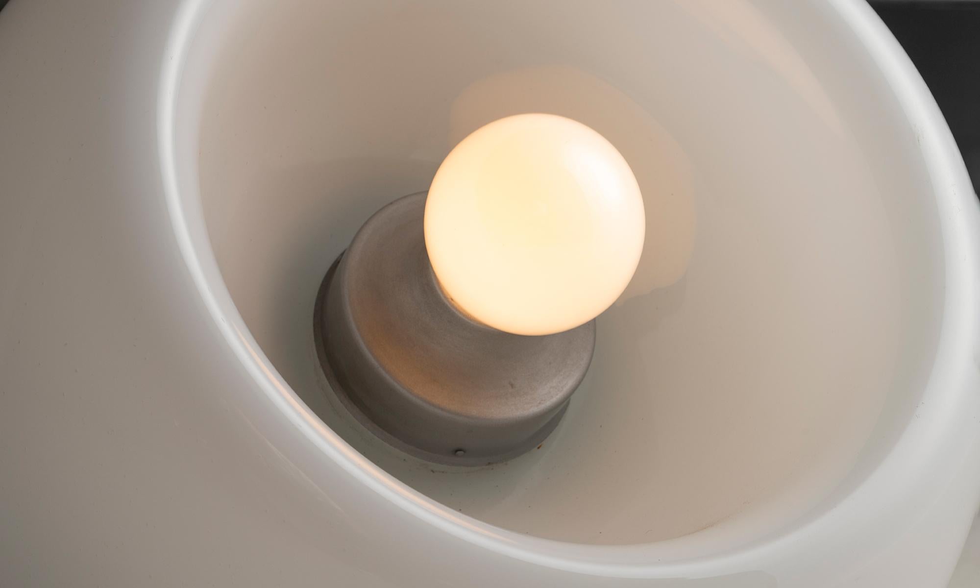 Glass Vacuna Table Lamp by Eleonore Peduzzi Riva, Italy circa 1960 For Sale