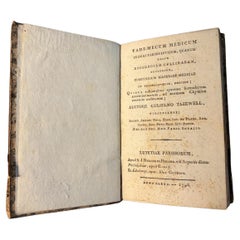 Vade-Mecum Medicum Paris 1798 William Tazewell