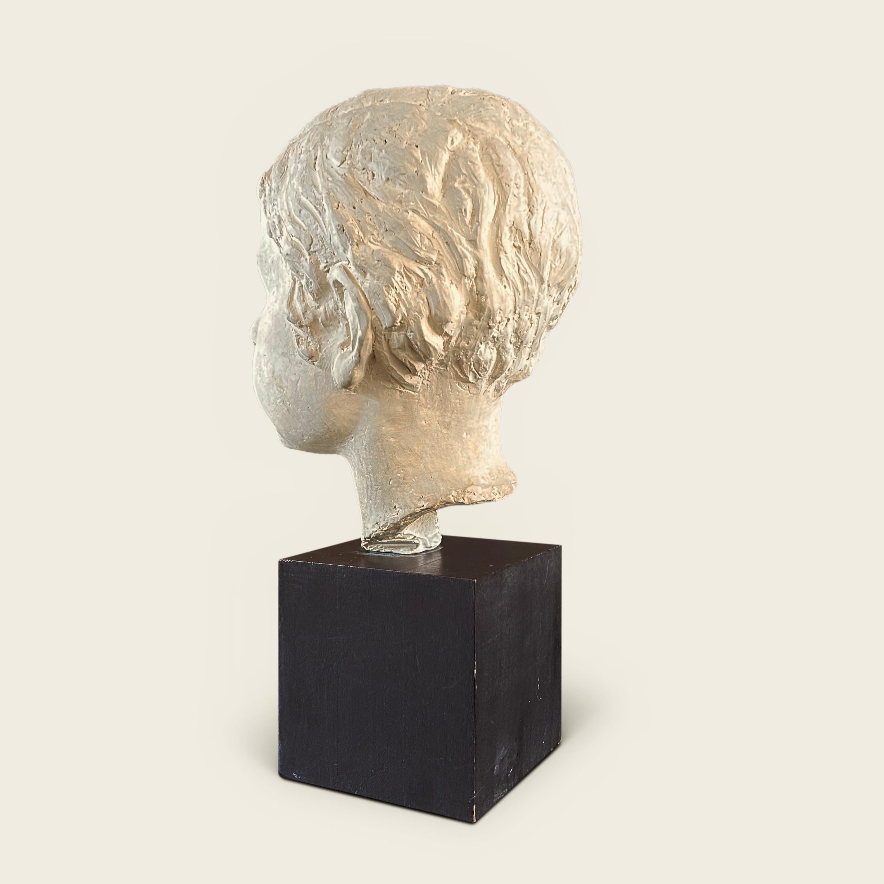 Mid-20th Century Vadim Androusov Head of a Boy Signed  and dated 1947 For Sale