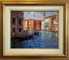 'Afternoon on the Canal, Venice' Impressionist Cityscape