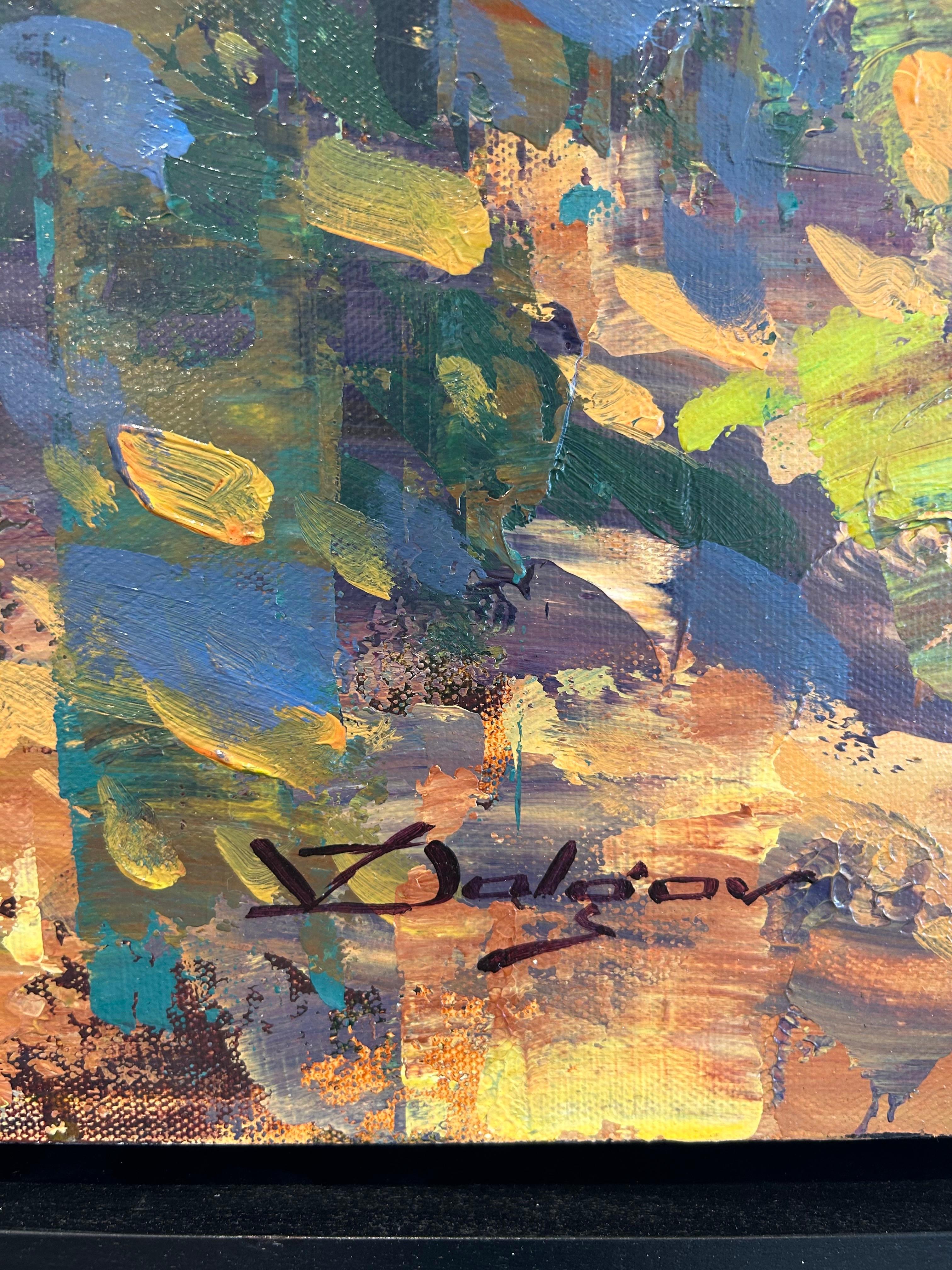 Paysage américain 'Napa Valley Vineyard' - Post-impressionniste contemporain en vente 1