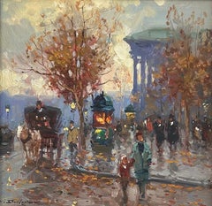 Paris, promenade en ville" Paysage urbain impressionniste historique