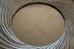 Miroir Vadim Garine R1 en or blanc et feuille d'argent