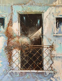 Balcón. 2015. Óleo sobre lienzo, 90X70 cm