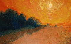 Sunset. Oil on canvas, 50X80 cm 