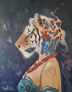Tigress. Oil on canvas, 100X80 cm