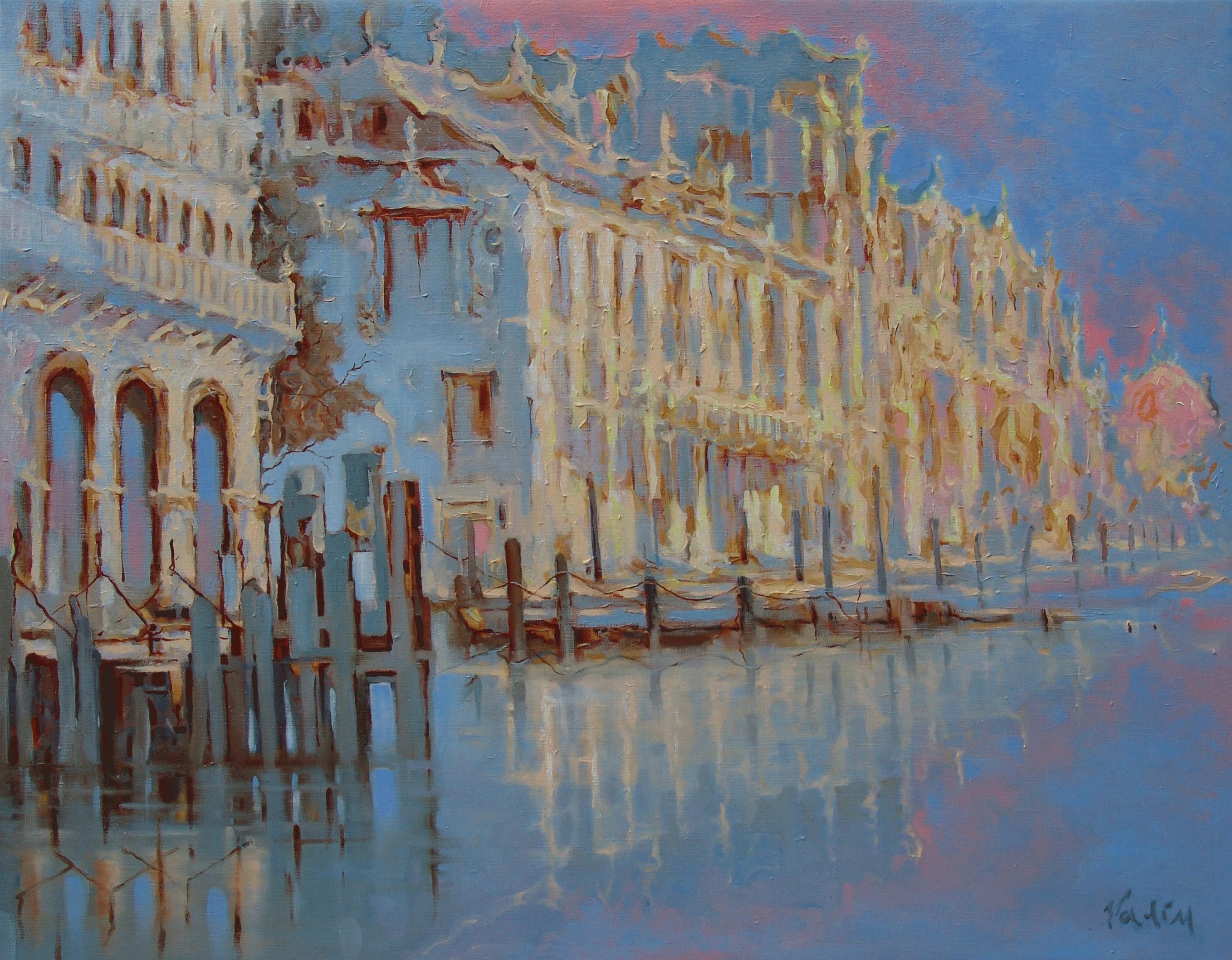 Vadim Kovalev Landscape Painting - Venice. Oil on canvas, 73x93 cm
