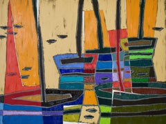 Boats # 31, Painting, Oil on Canvas