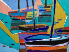 Boats # 35, Painting, Oil on Canvas