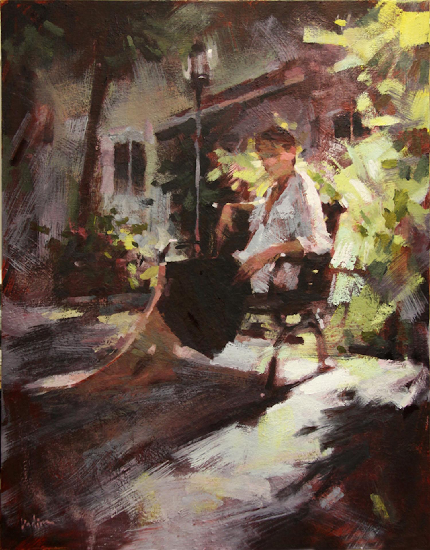 Workshop bei Maggie Figurativer Impressionismus Original Ölgemälde, hängefertig