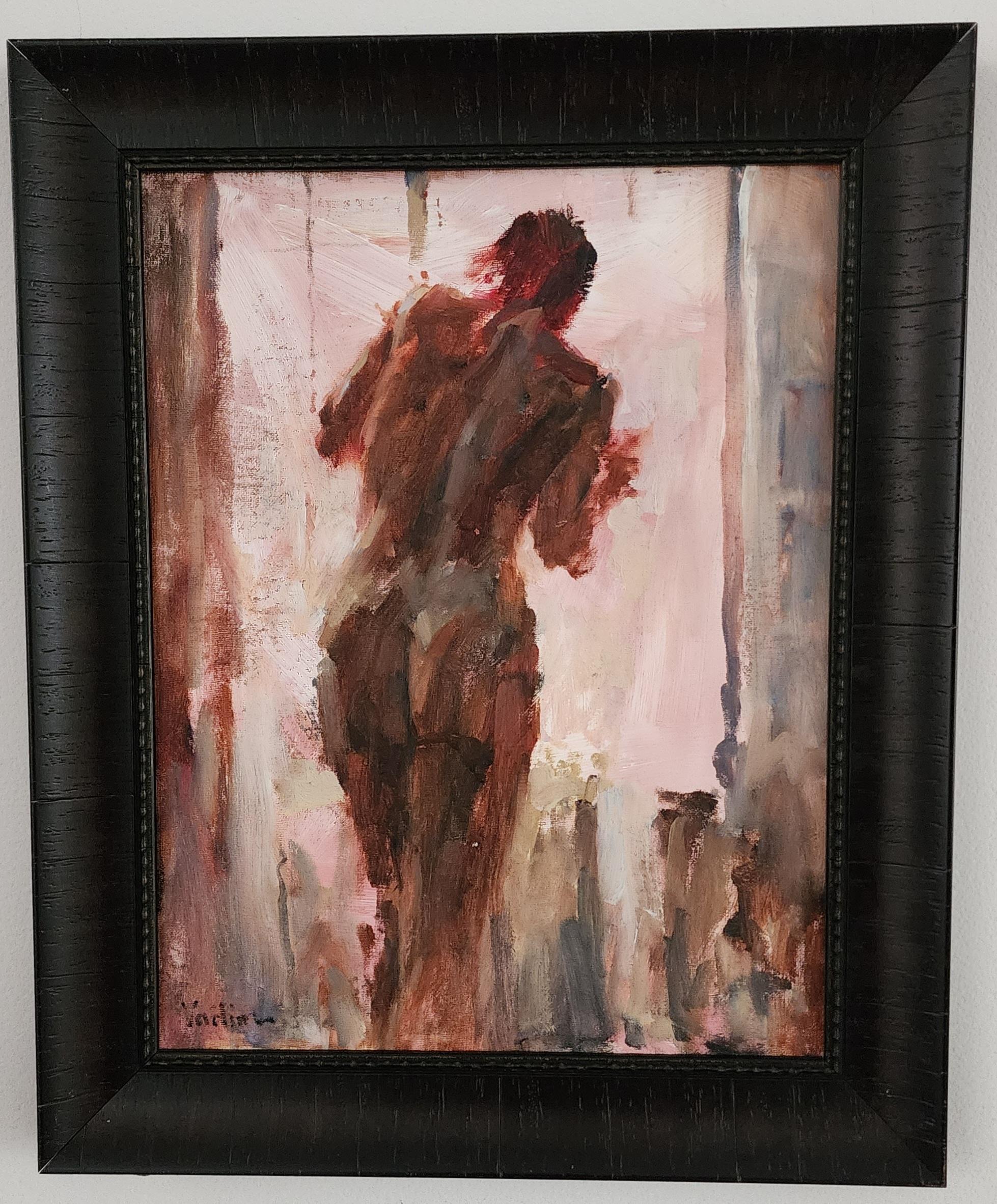 Looking Out, peinture à l'huile, impressionnisme, Académie des arts figuratifs de Los Angeles - Impressionnisme américain Painting par Vadim Zang