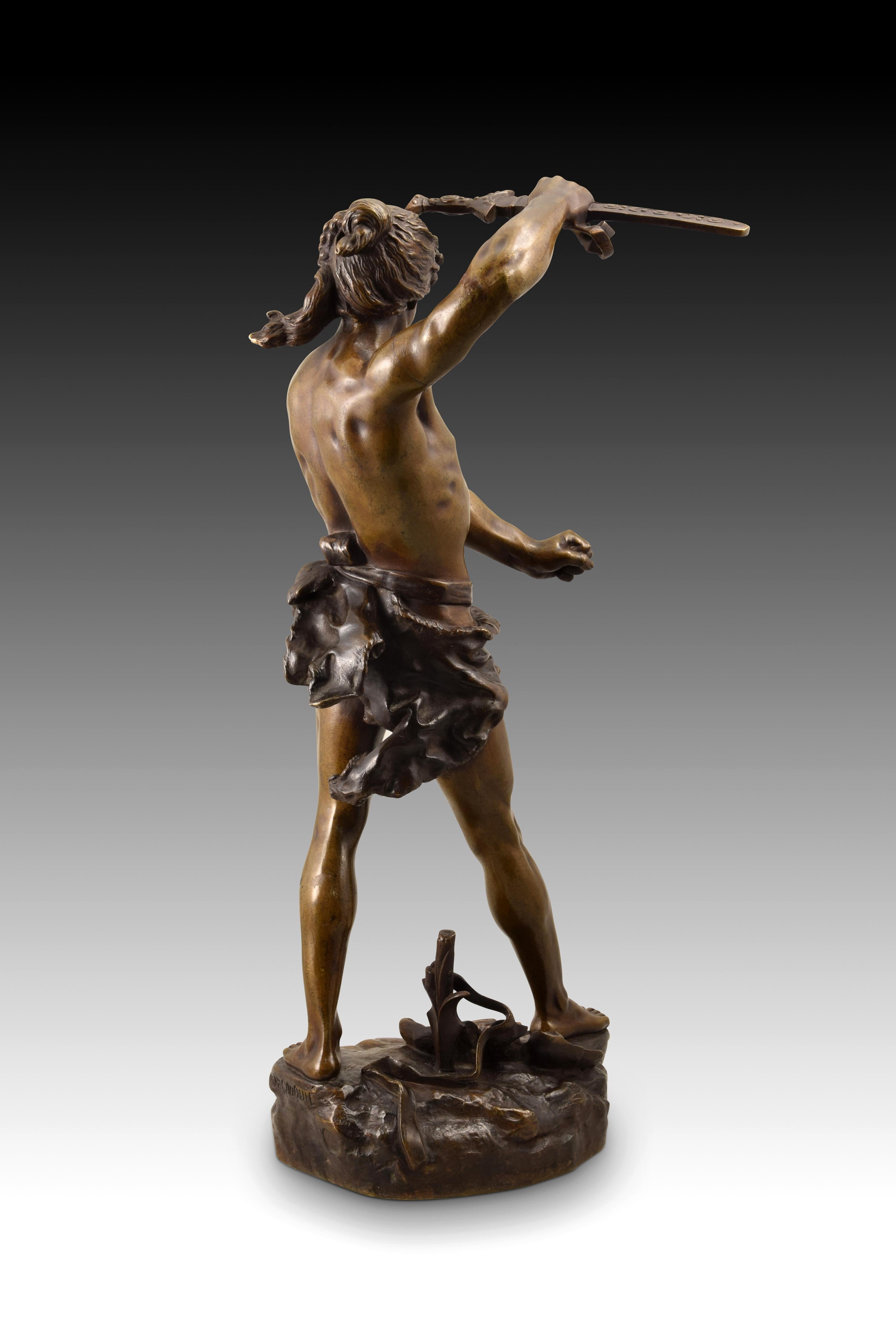Vae Victis, bronze, Gauquié, Henri Désiré (français, 1858-1927) 3