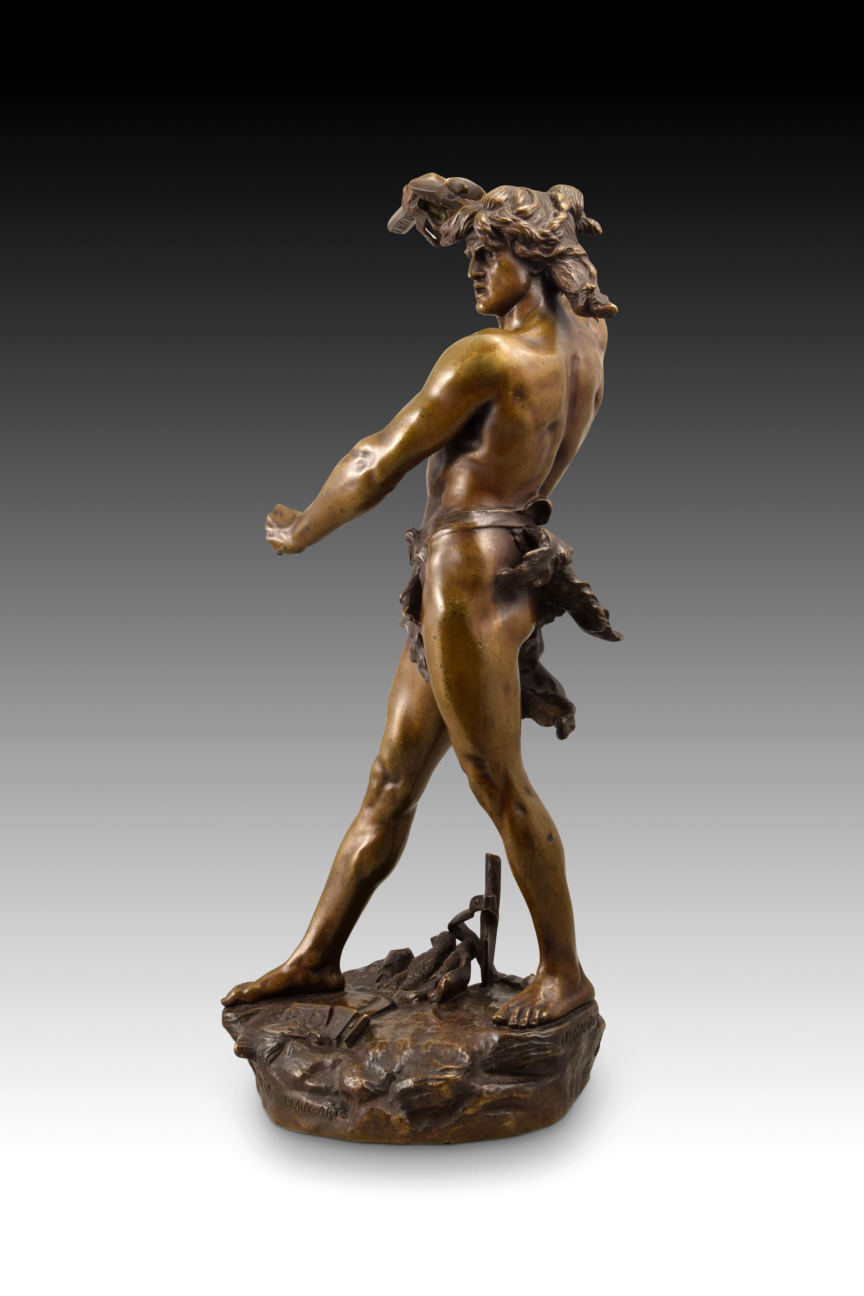 Vae Victis, bronze, Gauquié, Henri Désiré (français, 1858-1927) 5