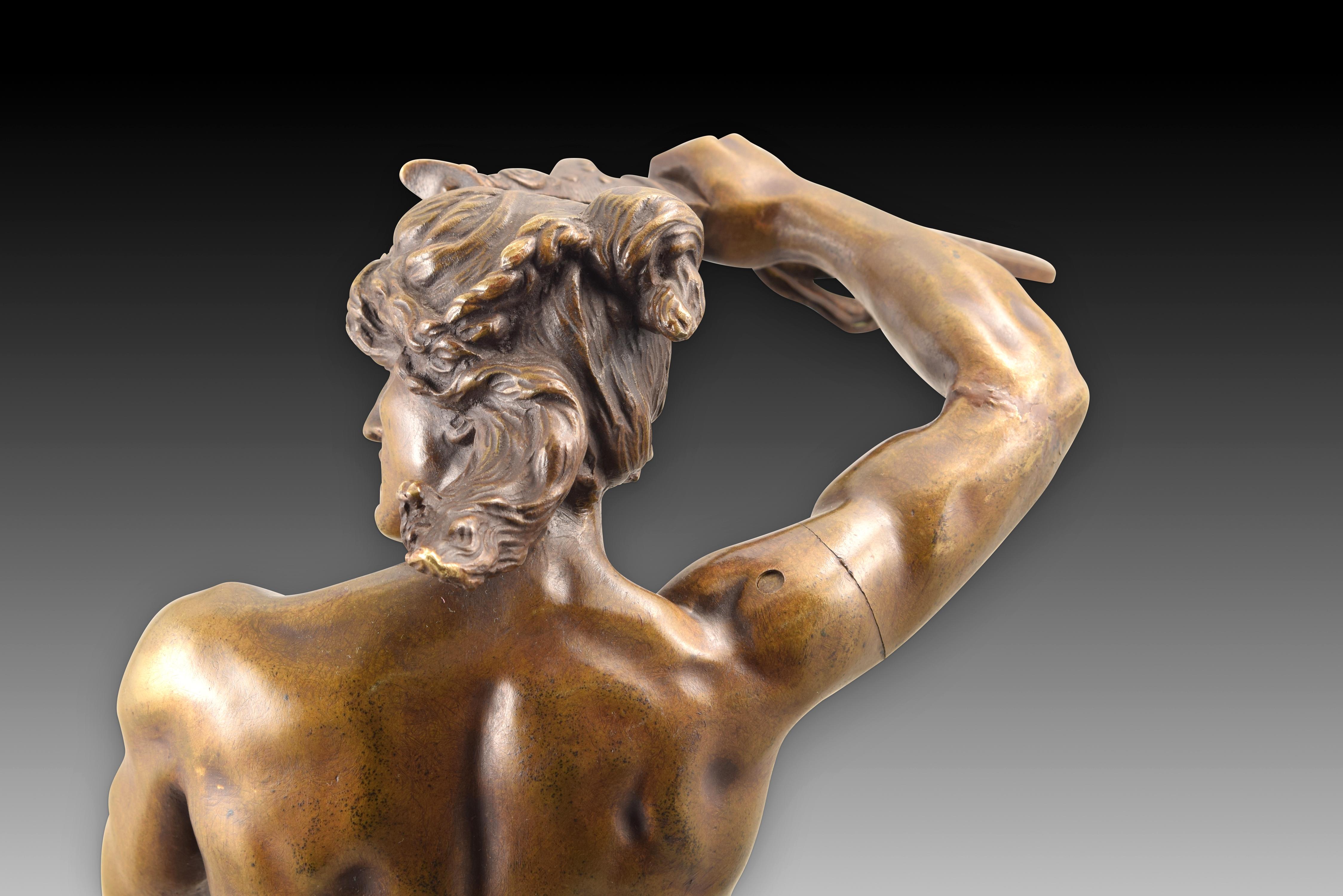 Français Vae Victis, bronze, Gauquié, Henri Désiré (français, 1858-1927)