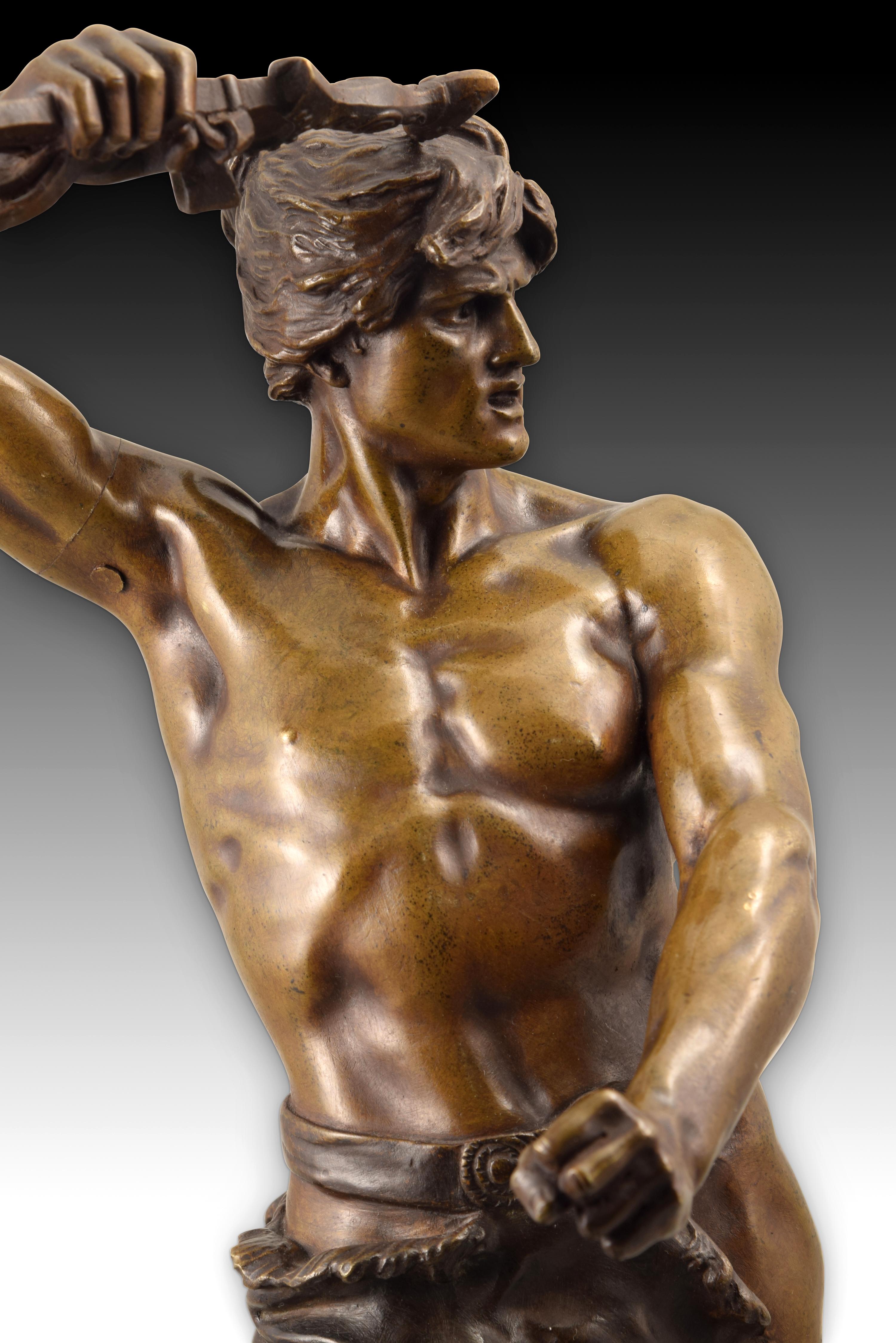 Bronze Vae Victis, bronze, Gauquié, Henri Désiré (français, 1858-1927)