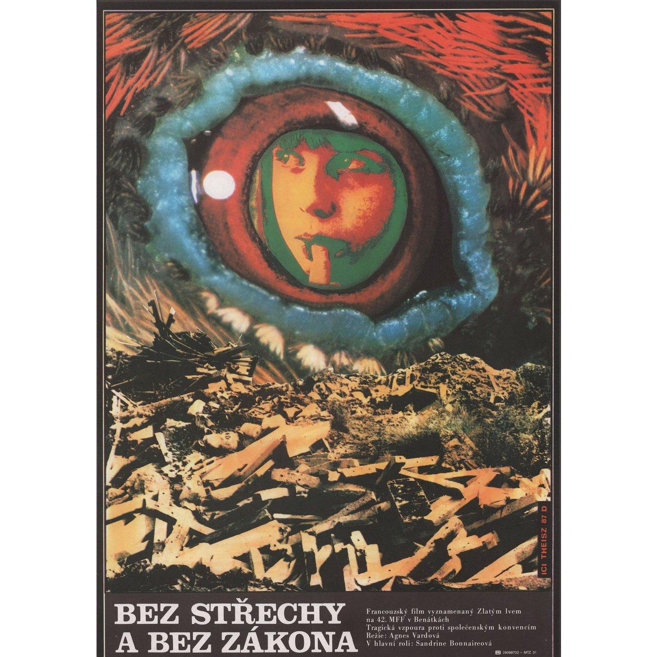 “Vagabond” 1987 Czech A3 Film Poster In Good Condition In New York, NY