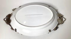 Vagabond House Acorn oak & leaf stoneware Hunt collection plate dish