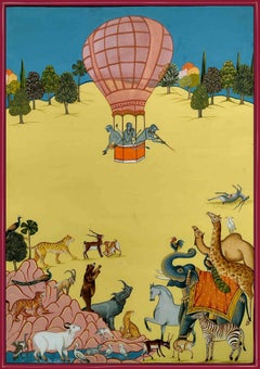 De camino (Pintura) - Grabado de Vagaram Choudhary - 2024