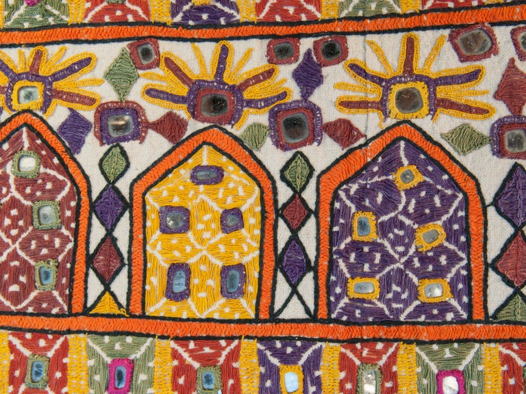 Vagadia Rabari Vaghadia Rabari Dharaniyo Textile Hanging, Mid-20th Century at 1stDibs