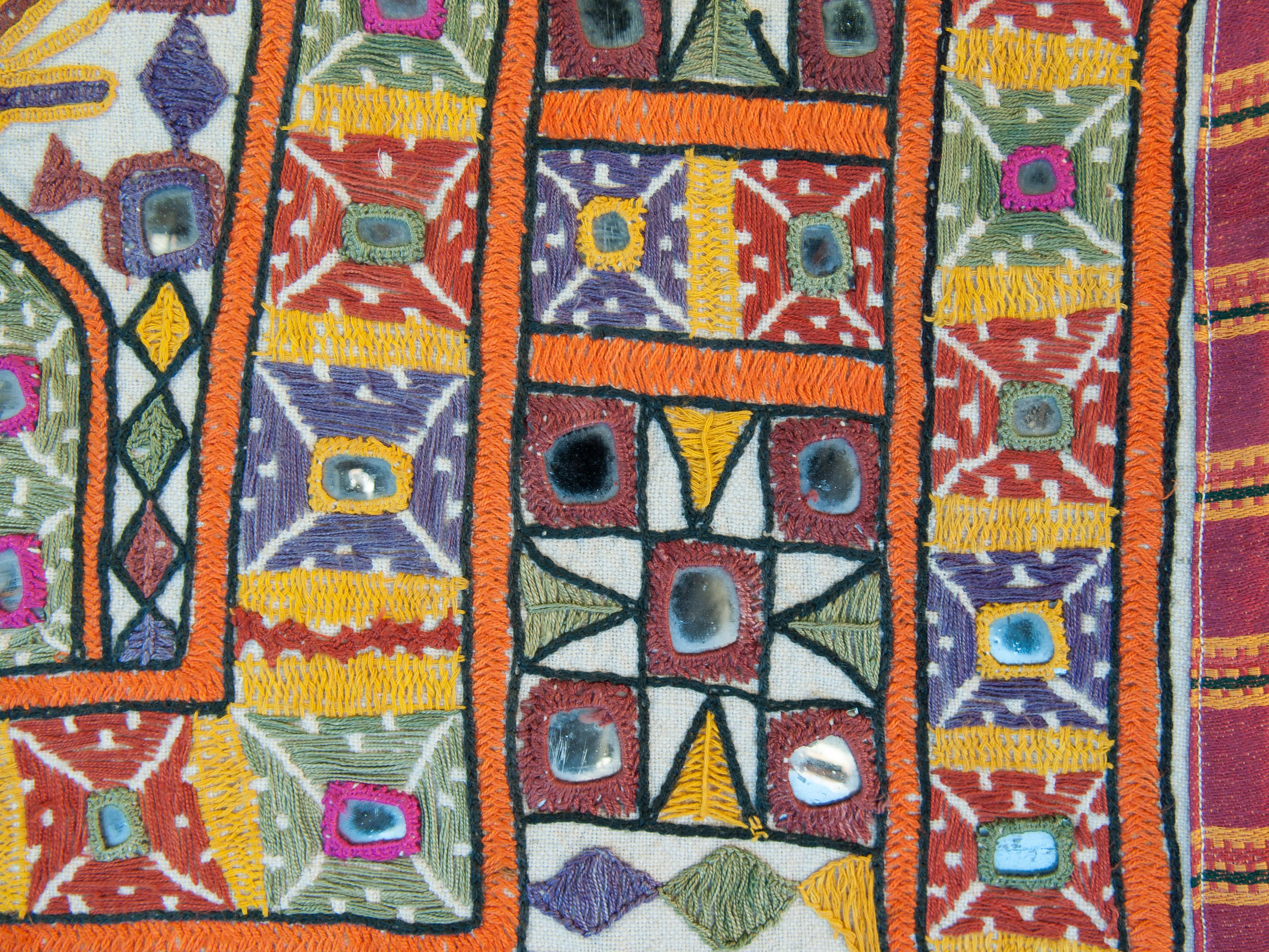 Vaghadia Rabari Dharaniyo Textile Hanging, Mid-20th Century 5