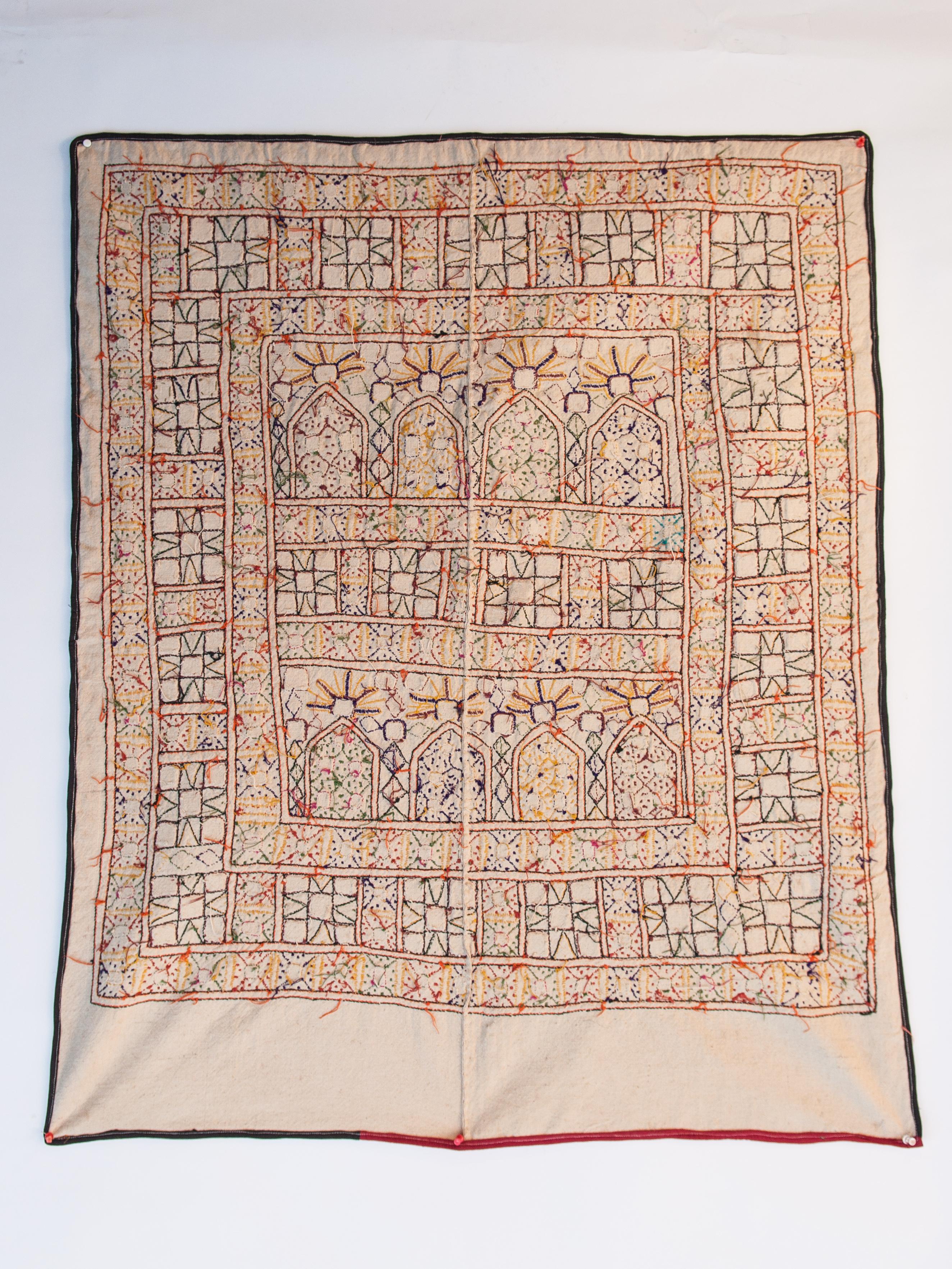 Vaghadia Rabari Dharaniyo Textile Hanging, Mid-20th Century 6