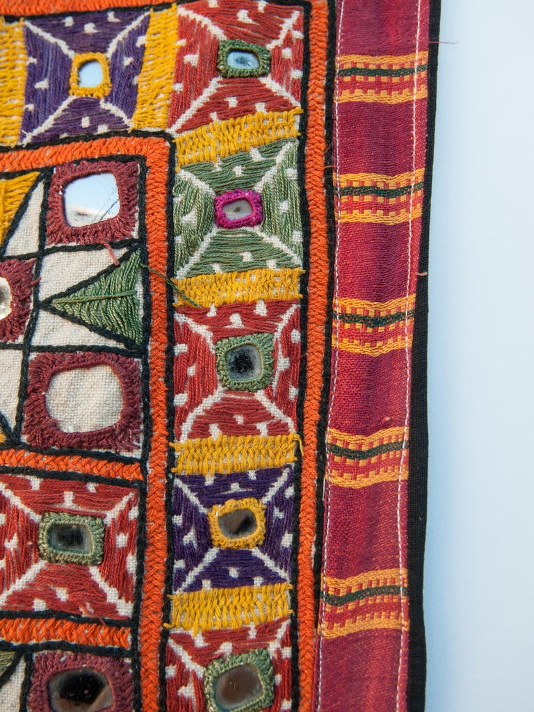 Vagadia Rabari Vaghadia Rabari Dharaniyo Textile Hanging, Mid-20th Century at 1stDibs