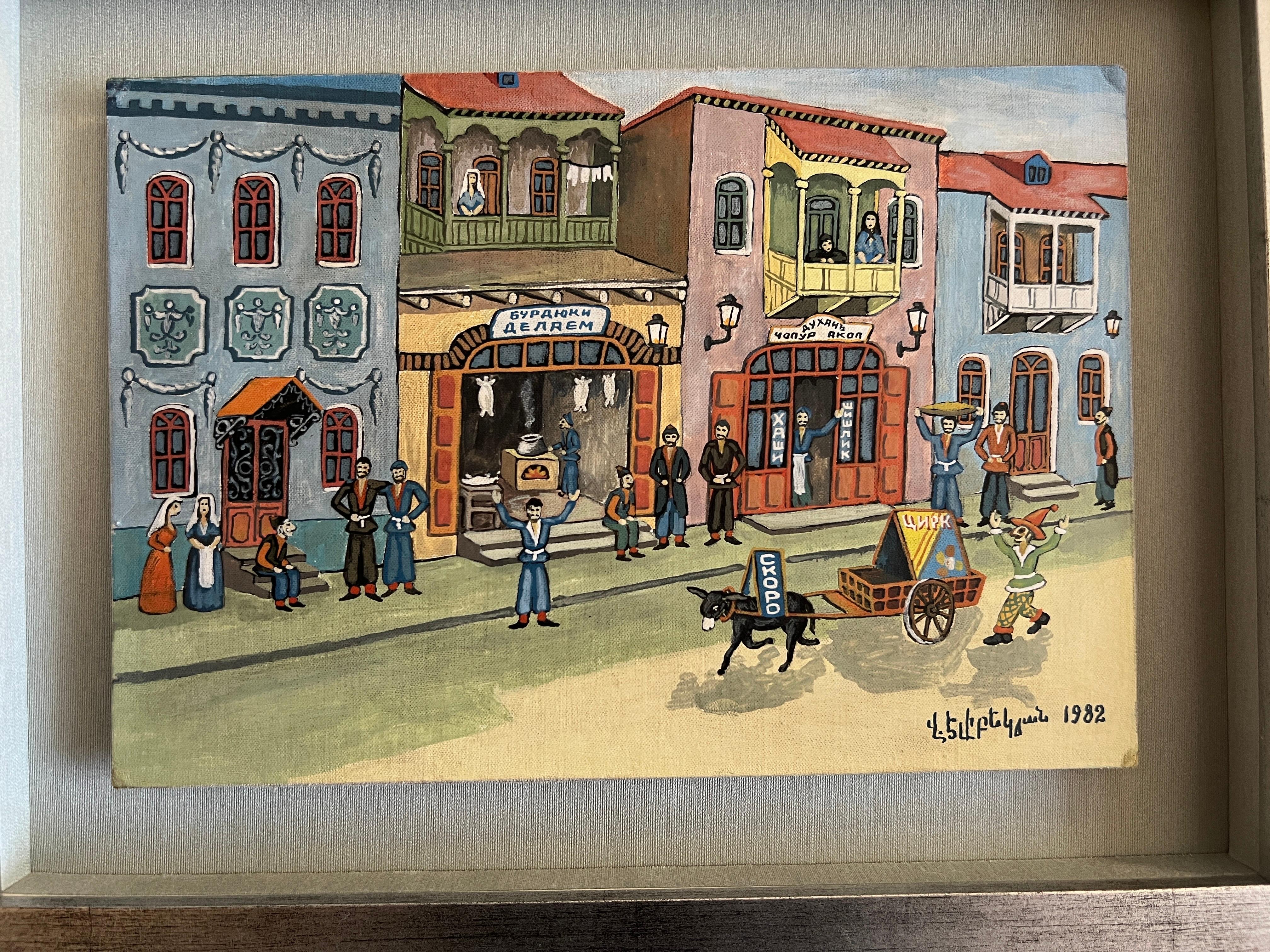 Tbilisi's Armenian Quarter, Vagharshak Elibekyan art of everyday life on Tbilisi For Sale 3