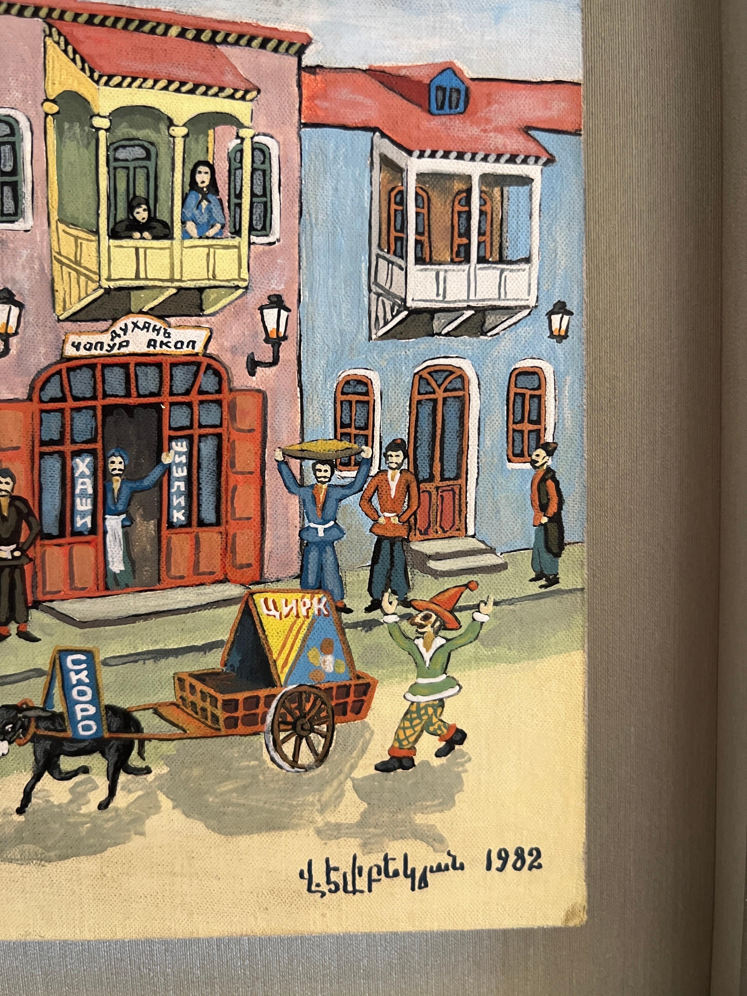 Tbilisi's Armenian Quarter, Vagharshak Elibekyan art of everyday life on Tbilisi For Sale 5