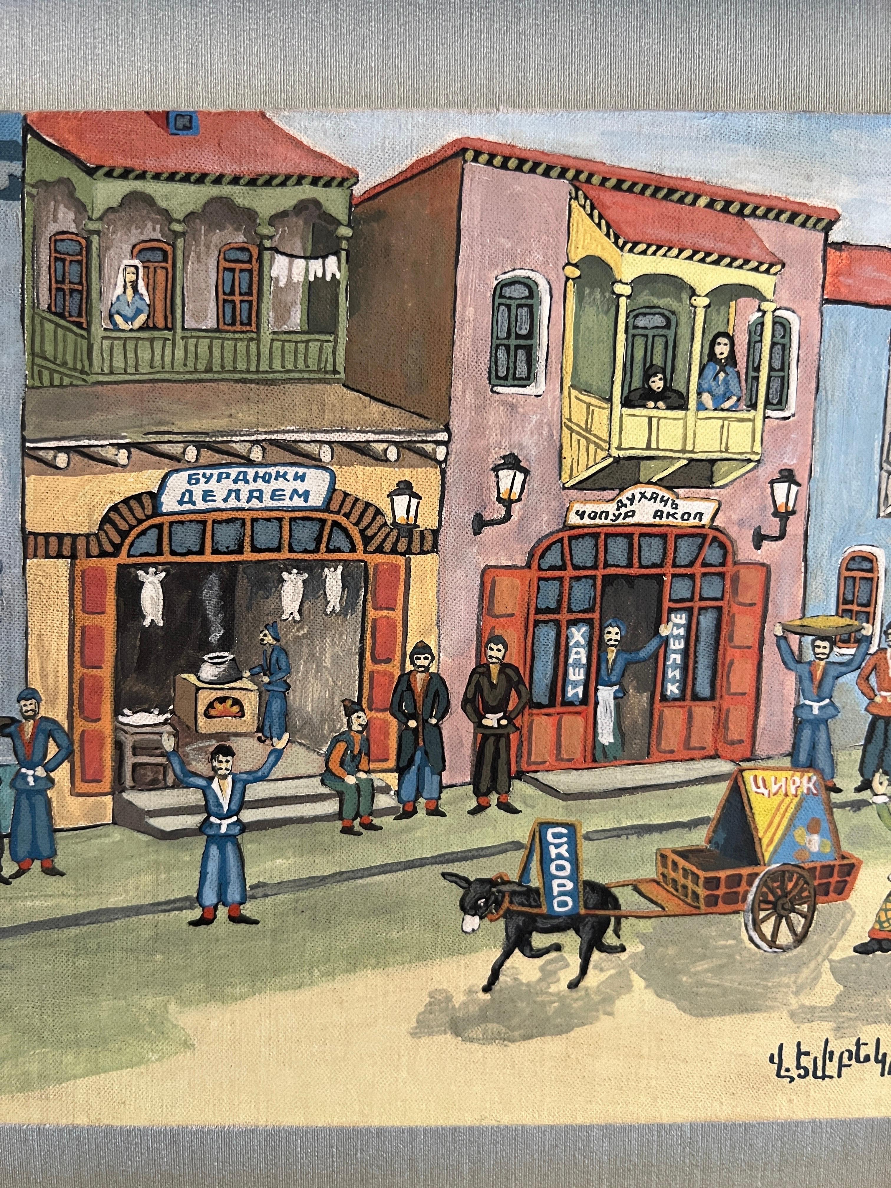 Tbilisi's Armenian Quarter, Vagharshak Elibekyan art of everyday life on Tbilisi For Sale 1