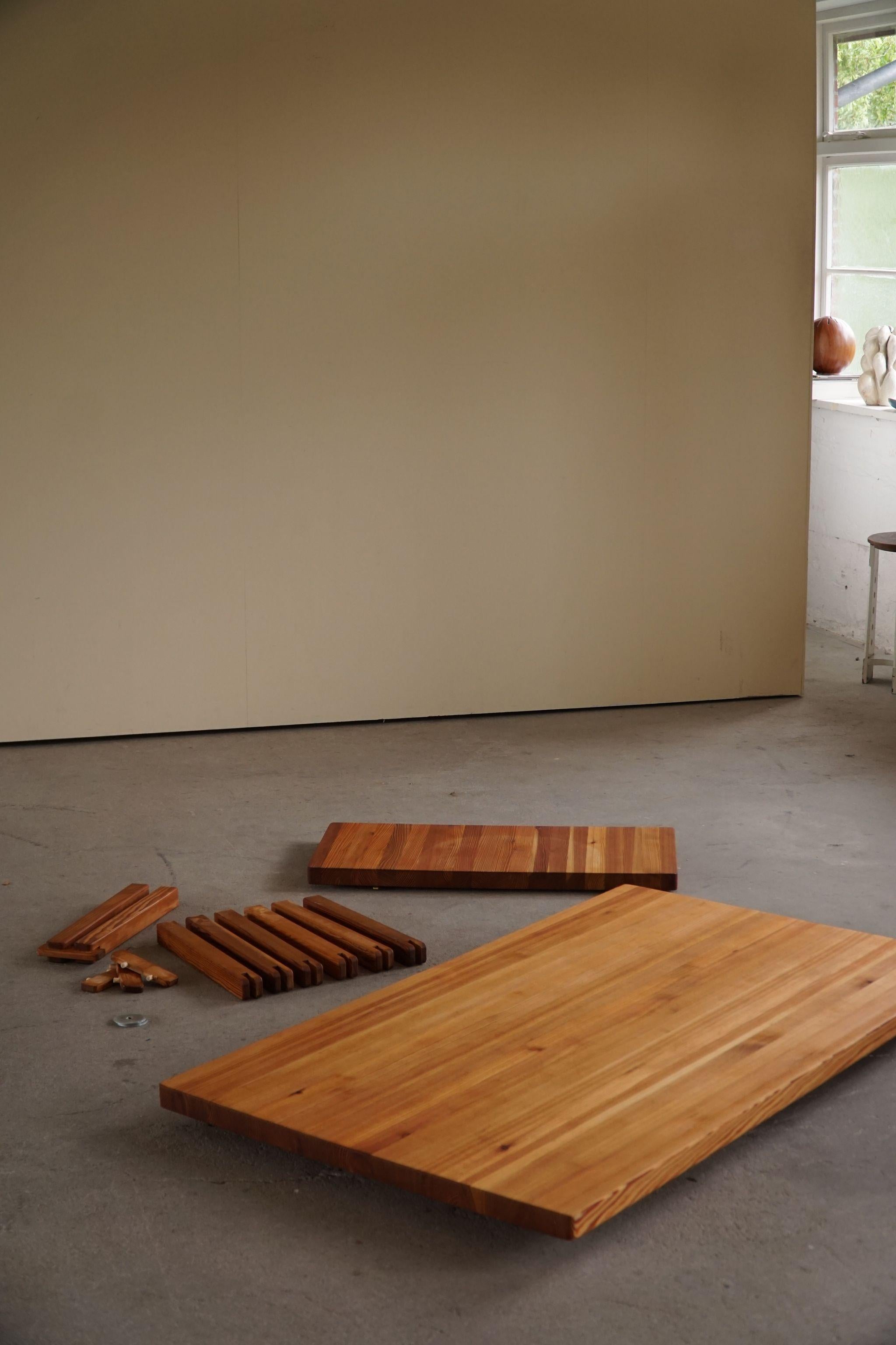 Vagn Fuglsang, Rectangular Coffee Table in Pitch Pine, Danish Modern, 1970s In Good Condition In Odense, DK