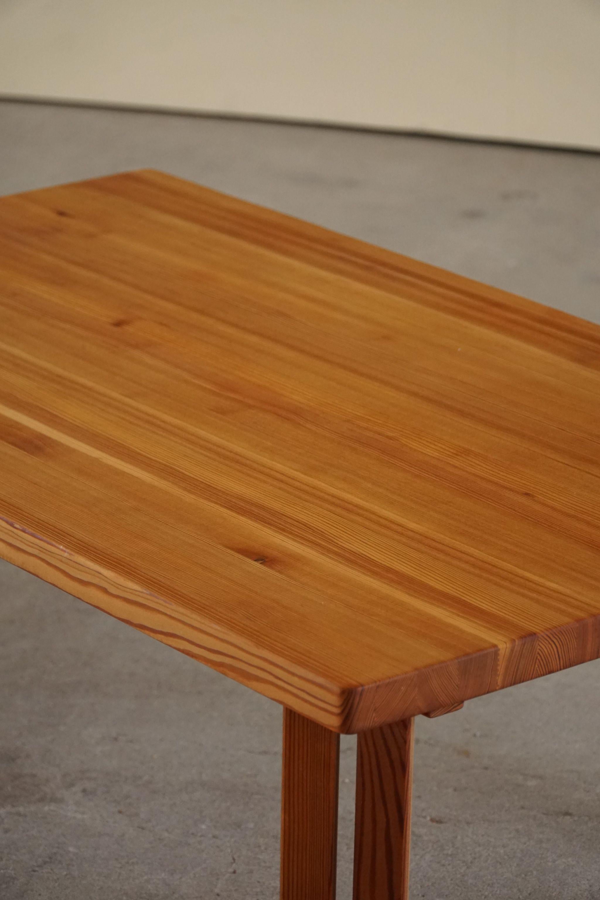 Vagn Fuglsang, Rectangular Coffee Table in Pitch Pine, Danish Modern, 1970s 1