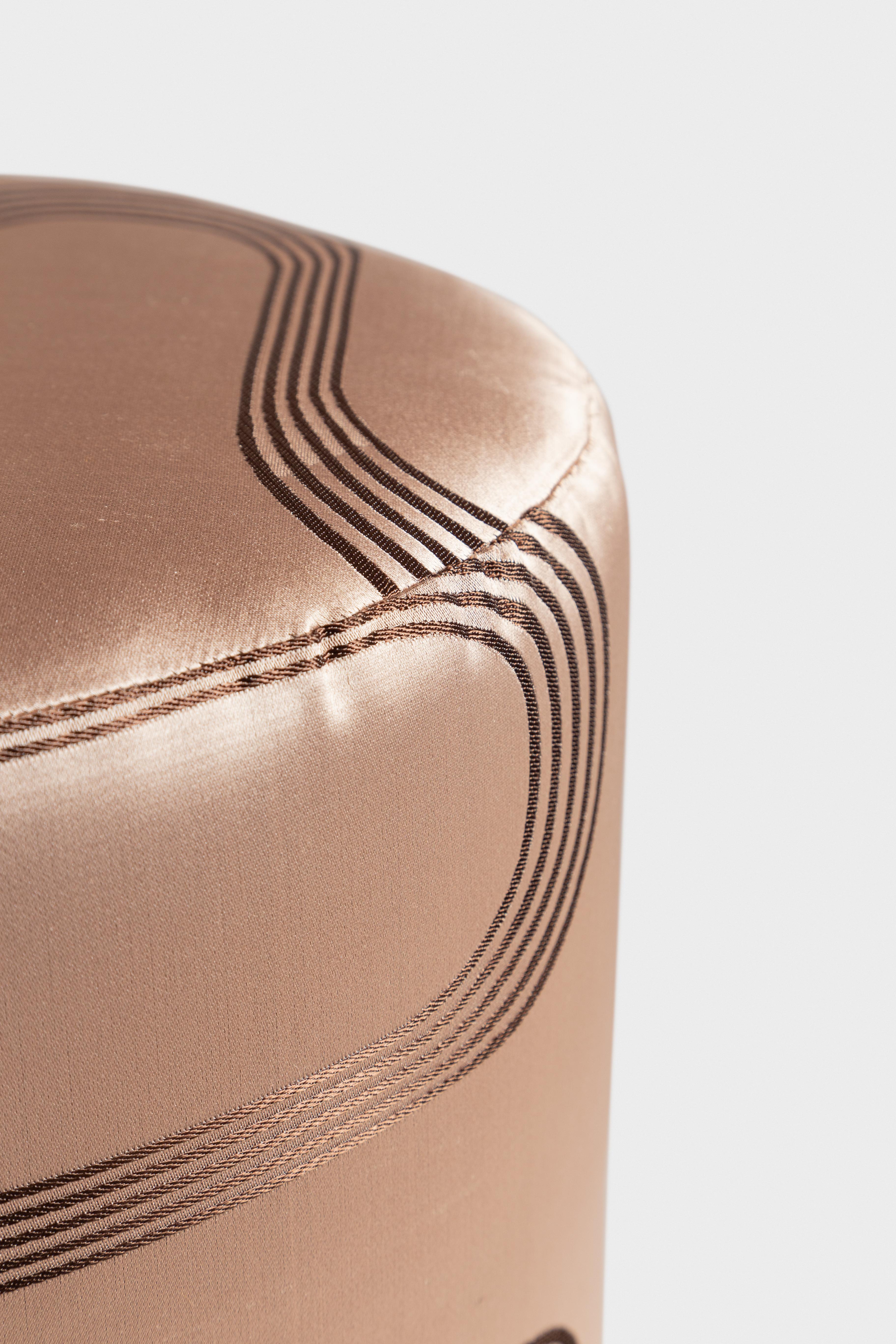 Italian Vague Pink, Contemporary Pouf Footstools by Vito Nesta For Sale