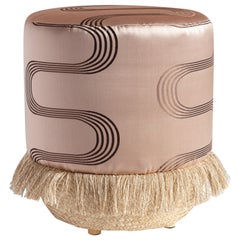 Vague Pink, Contemporary Pouf Footstools by Vito Nesta