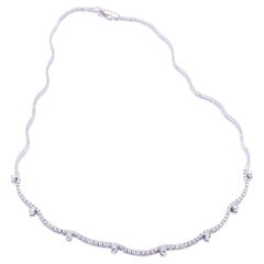 Collier VAGUES en or blanc et diamants